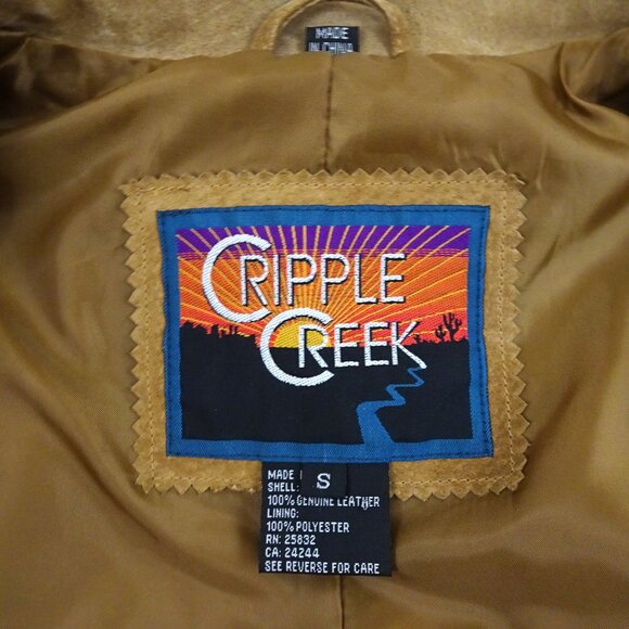 Ripple Creek Women's Tan Leather Fringe Jacket - Picture 3 of 12
